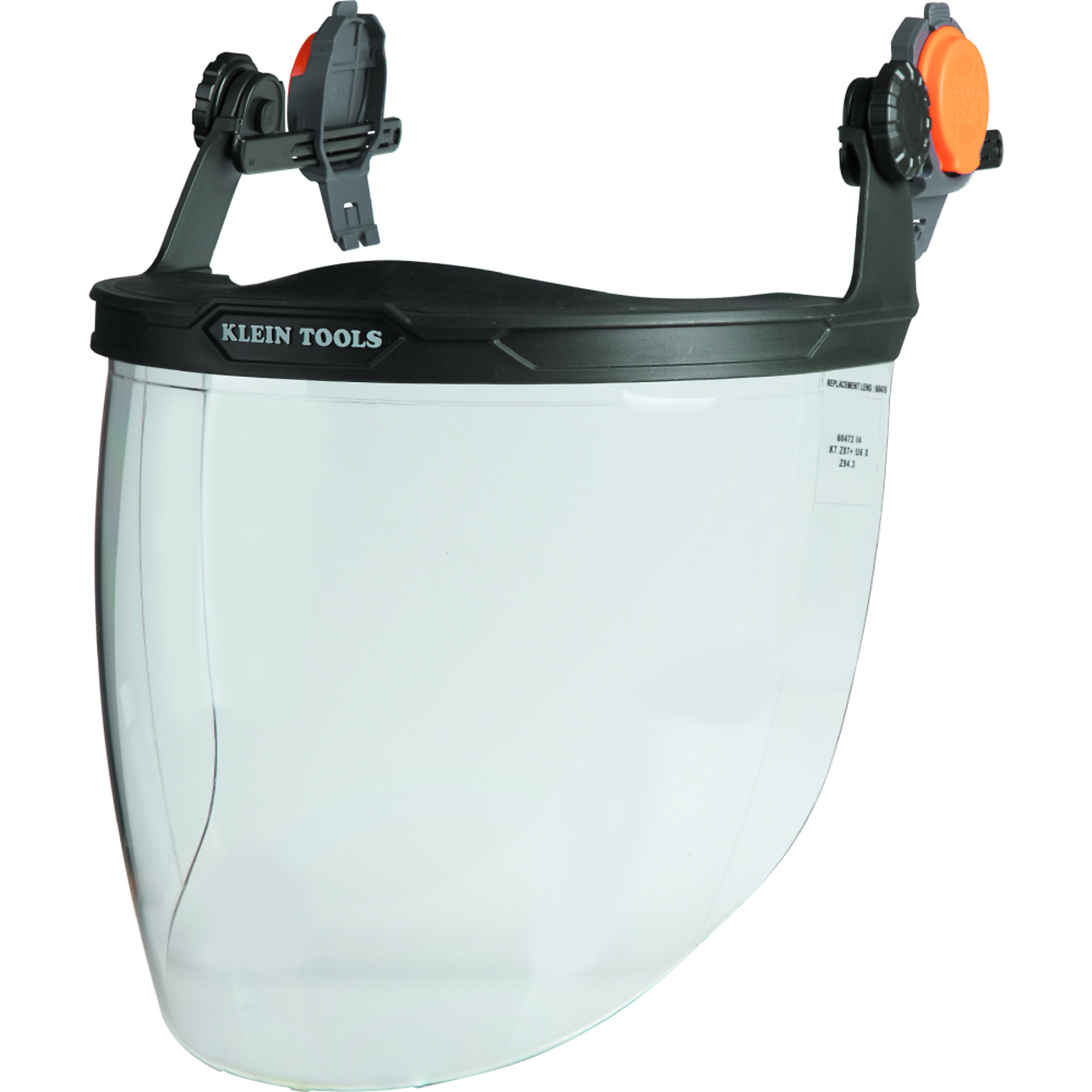 Klein Tools, Face Shield for Safety Helmet and Cap-Style Hard Hat, Anti-Fog Visor, Hard Hat Accessory, Model# 60472
